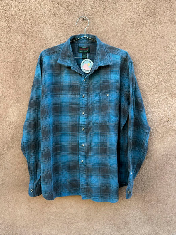 Blue Plaid Mountain Tek Flannel Shirt