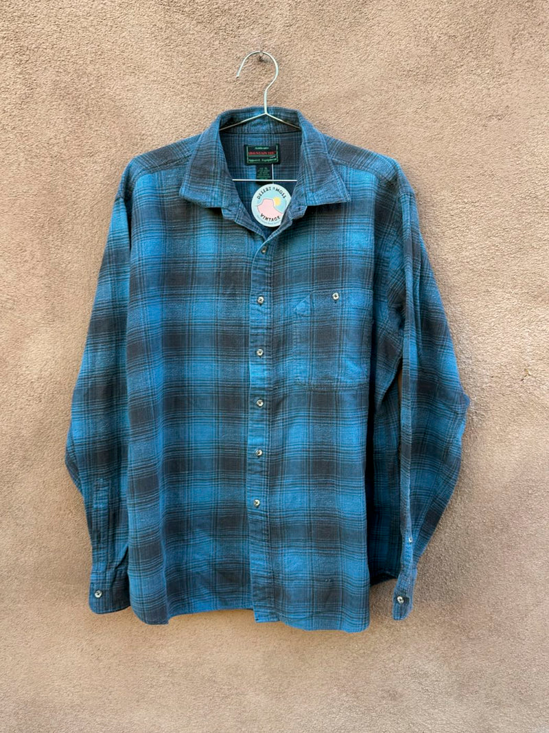 Blue Plaid Mountain Tek Flannel Shirt