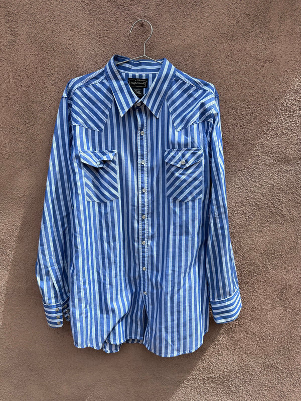 High Noon Blue & White Stripe Cowboy Shirt