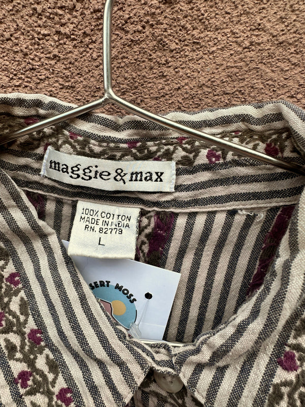 Maggie & Max Cottage Cute Long Sleeve Blouse