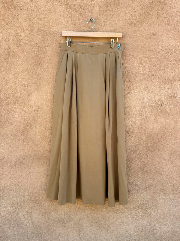 Brown Barry Bricken Wool Skirt - as is