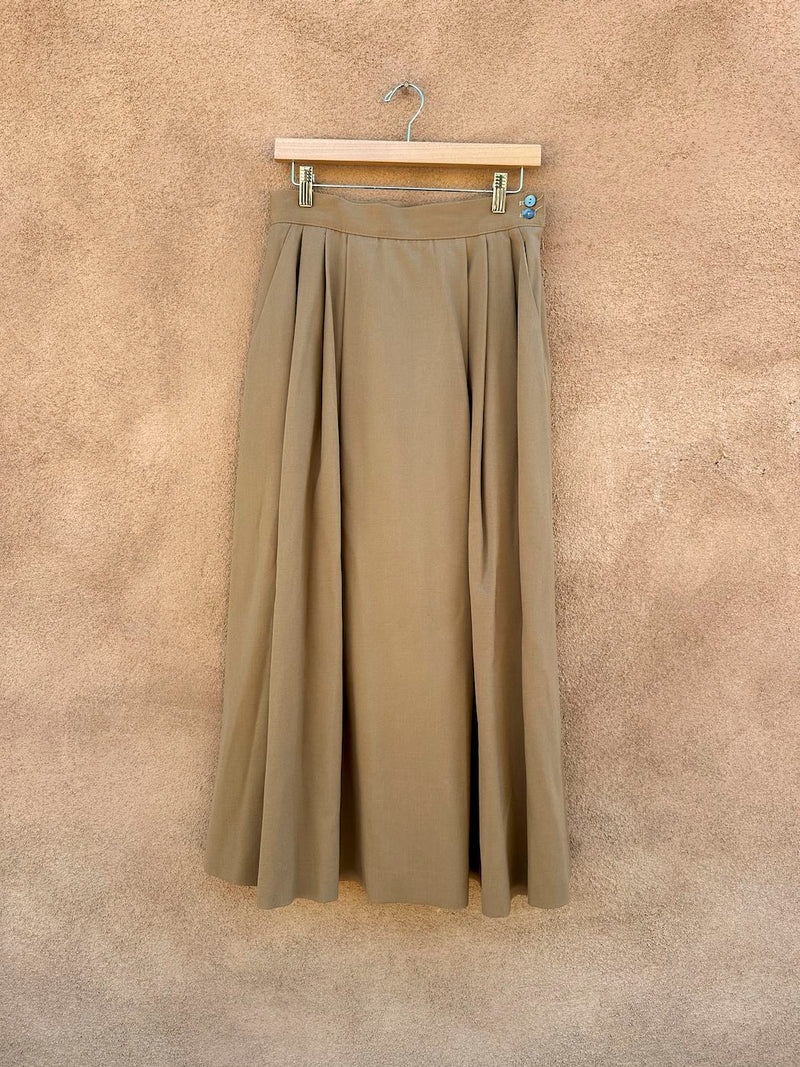 Brown Barry Bricken Wool Skirt - as is