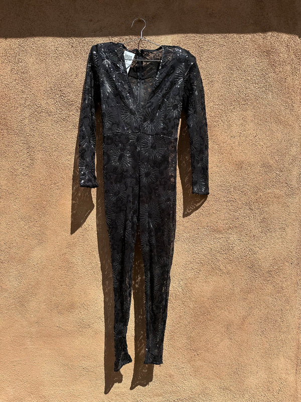 Black Sequin Bodysuit/Jumpsuit