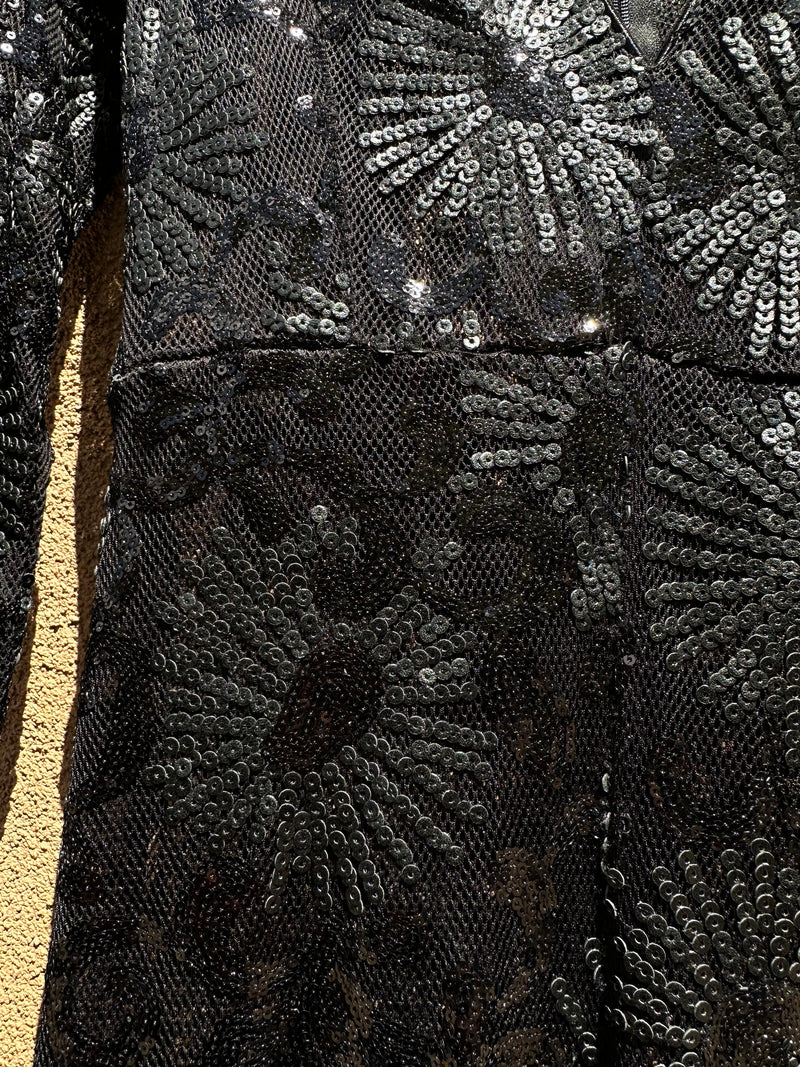 Black Sequin Bodysuit/Jumpsuit