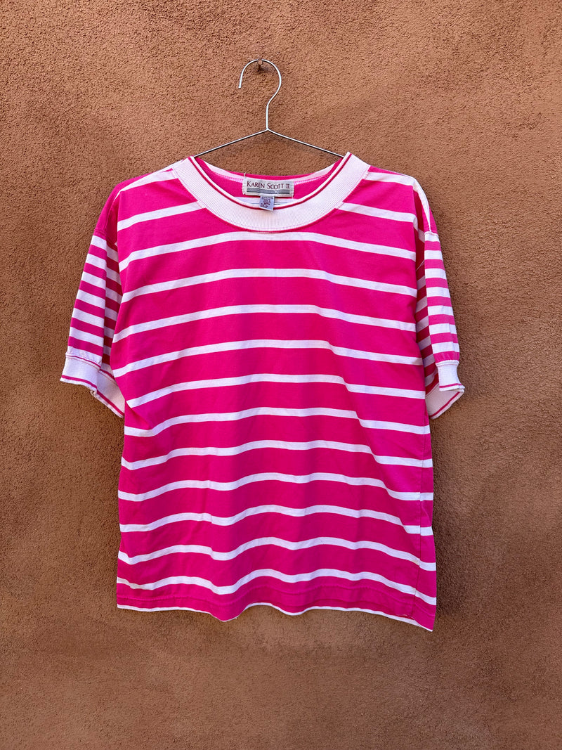 Striped Pink Karen Scott II Top