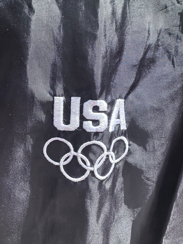 Black USA Olympics Windbreaker Jacket