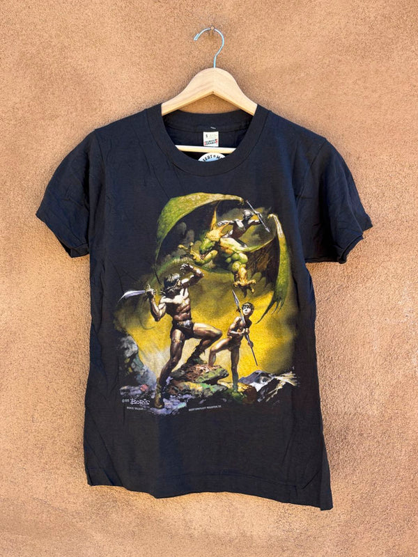 1985 Boris Vallejo "Conan of Aquilonia" T-shirt, Screen Stars