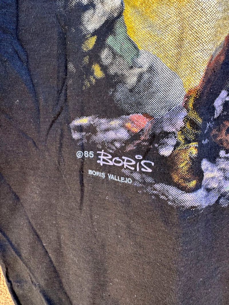 1985 Boris Vallejo "Conan of Aquilonia" T-shirt, Screen Stars