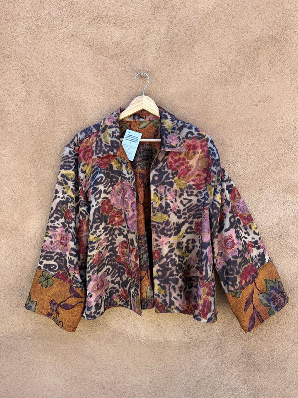 Floral Silk Reversible Jacket