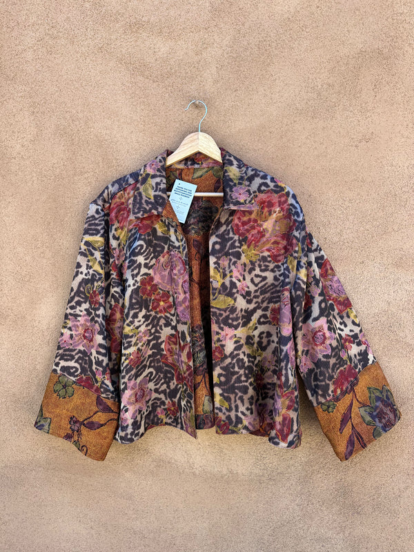 Floral Silk Reversible Jacket