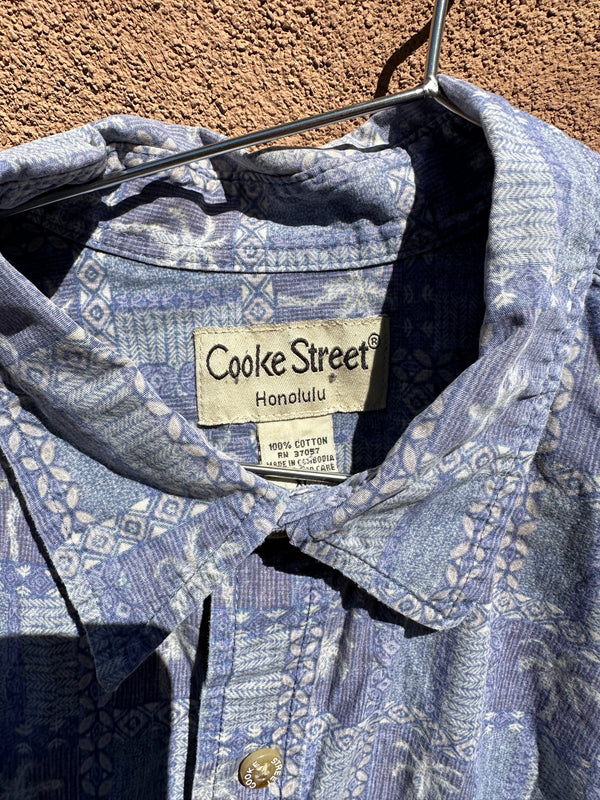 Cooke St. Hawaiian Shirt - Purple - XL