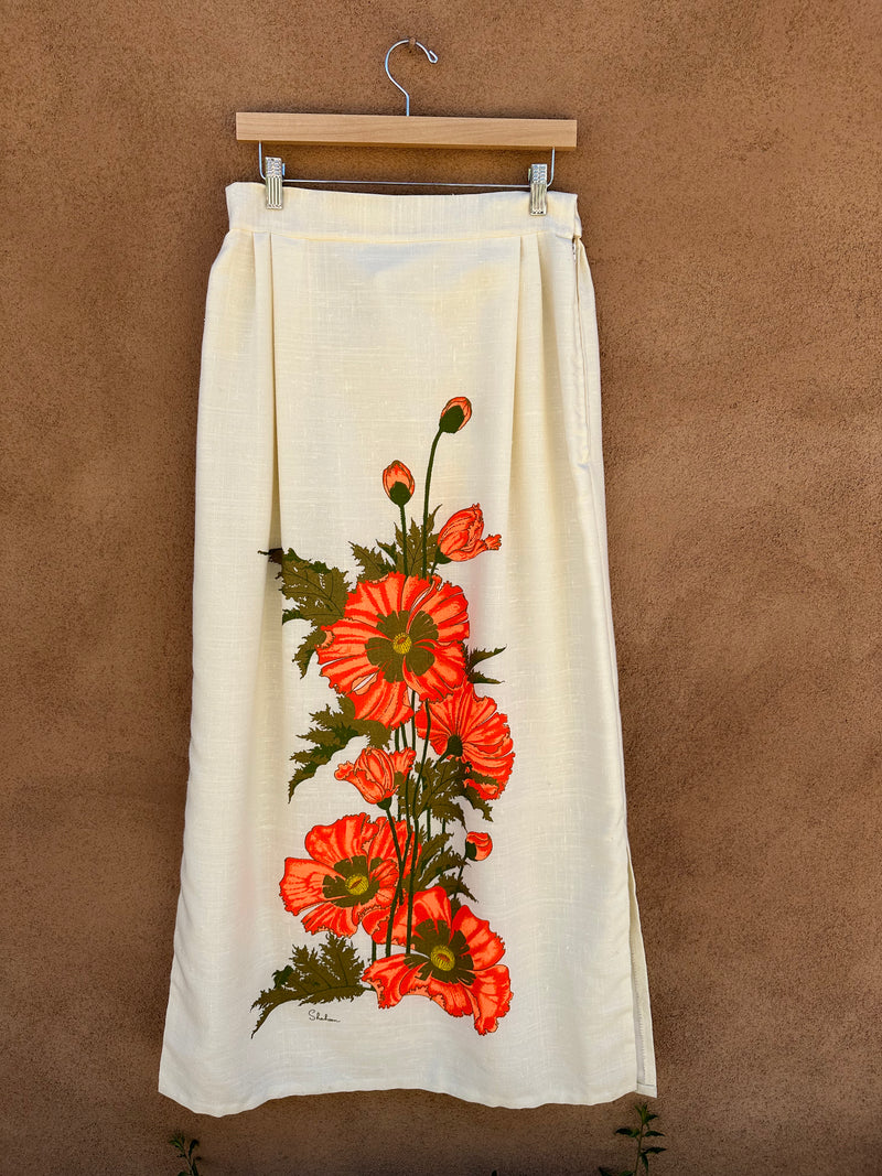 Poppy Print Maxi Skirt by Dendahl's