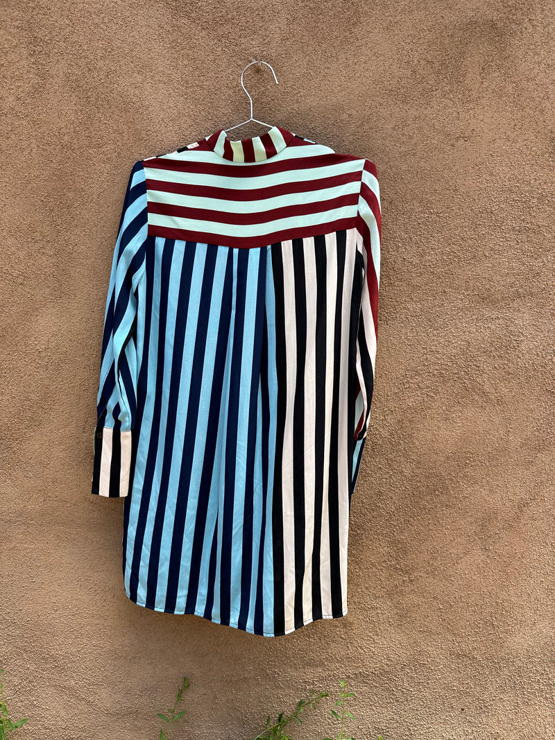 Striped Silk Diane Von Furstenberg Shirt Dress
