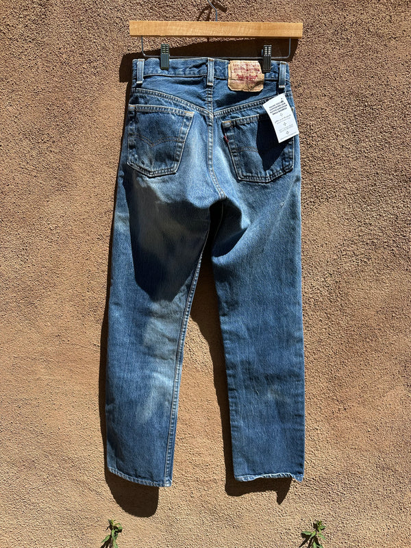 Levi's 501 Jeans with Bleach Stain, Made in USA 26/28