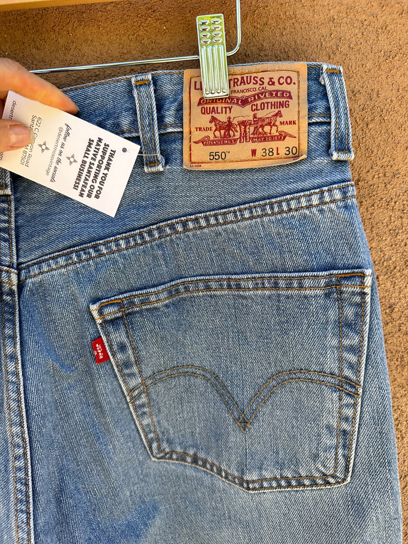 Levi's 550 Denim - Relaxed Fit 38 x 30