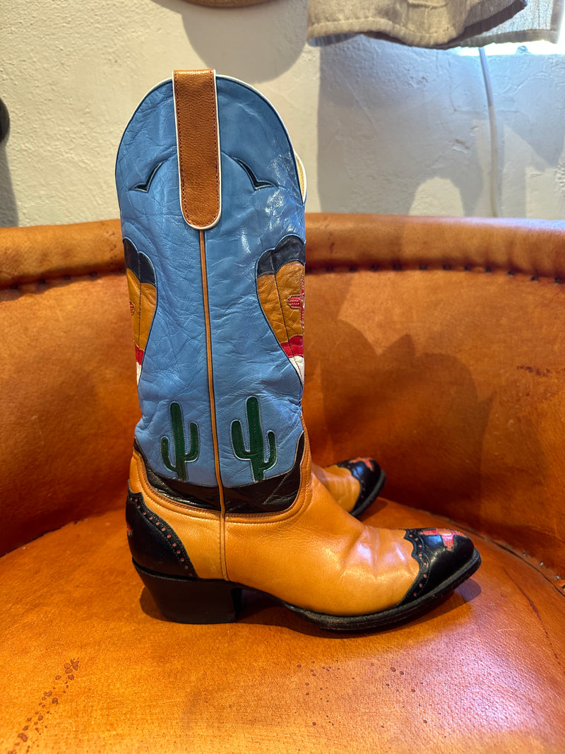 Limited Edition Old Gringo Zia Hot Air Balloon Boots - Size 6