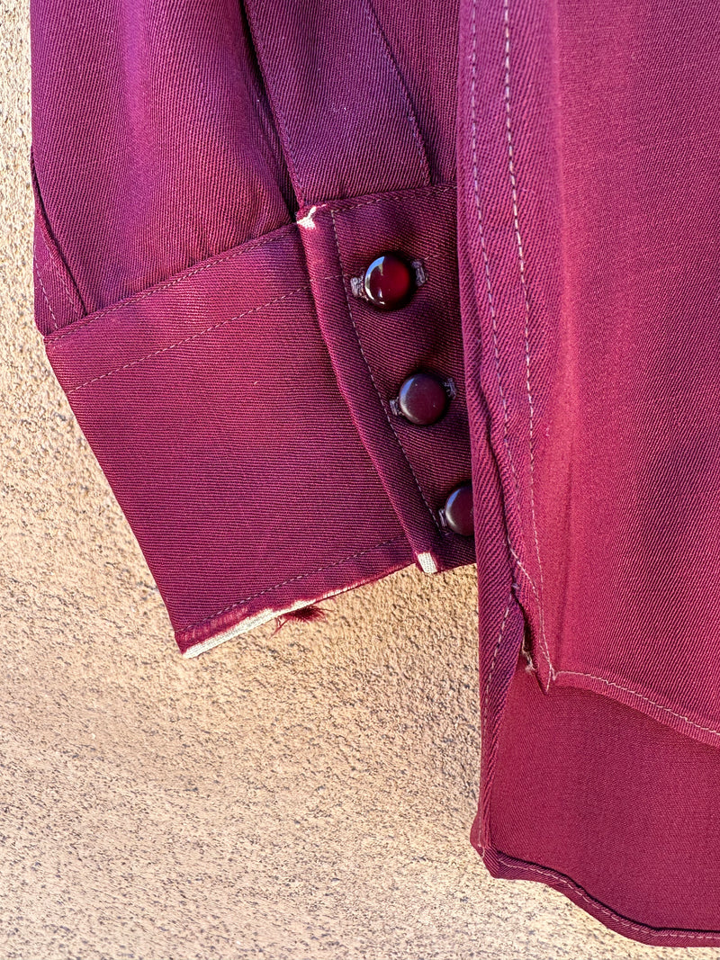 1940's Levi's DeLux 100% Worsted Wool Gabardine Shirt