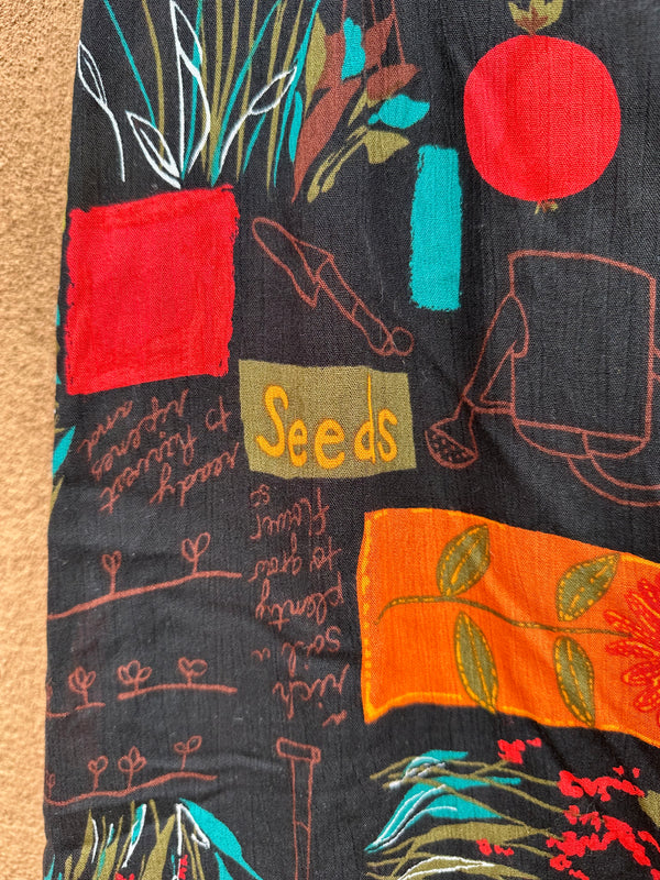 Garden Print Broom Skirt