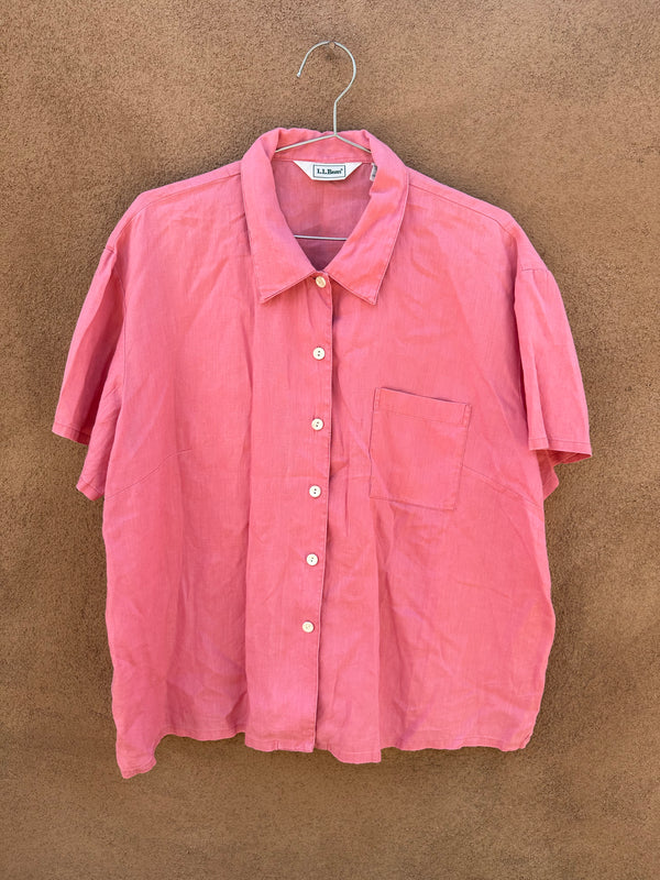 L.L. Bean Women's XL Linen Blouse