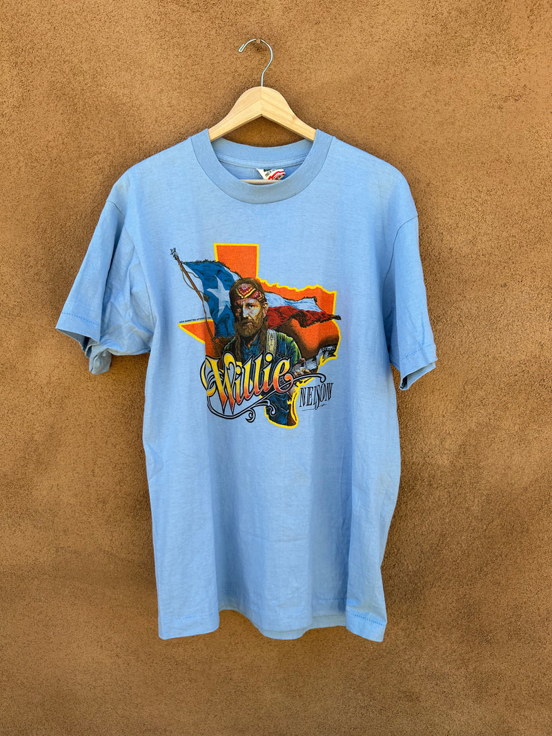 1984 Willie Nelson Baby Blue Texas Tee