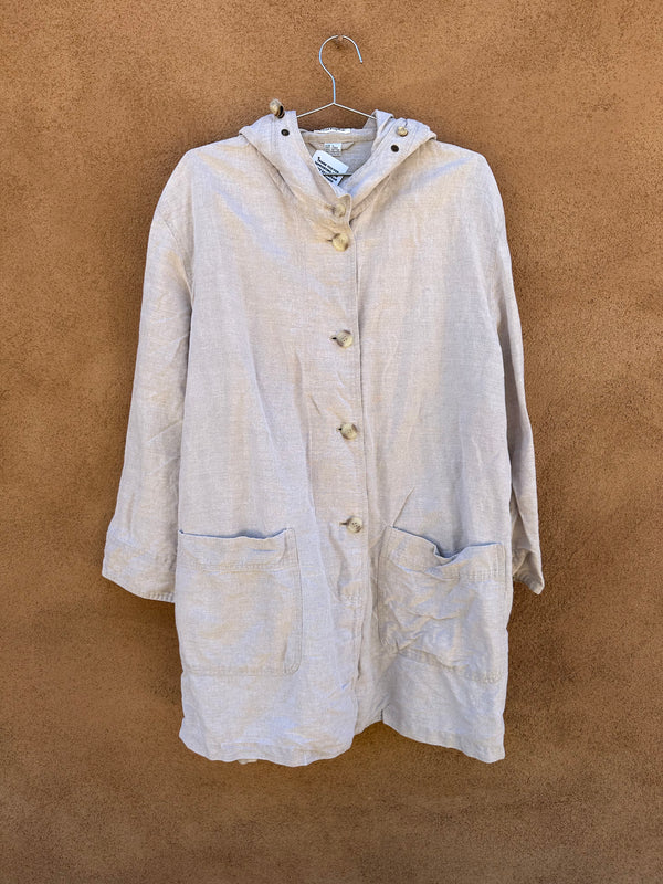 Ann Taylor Linen/Cotton Blend Jacket - Large