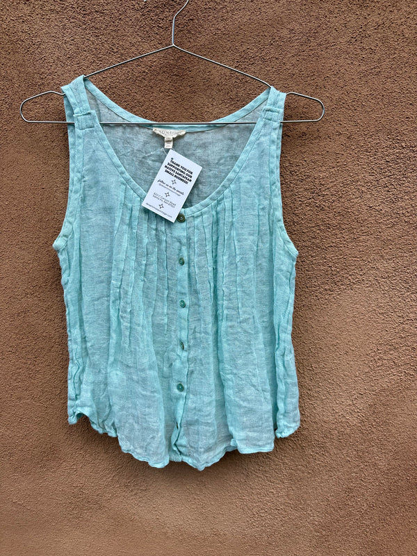 Eileen Fisher Petite Seafoam Linen Top