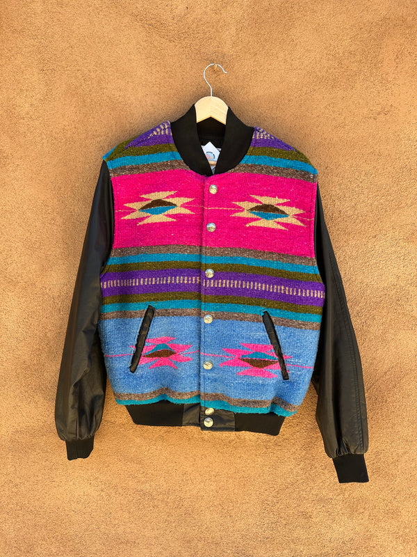 Southwest Roper Rodeo Blue Western Jacket with Buffalo Nickel Buttons - Medium