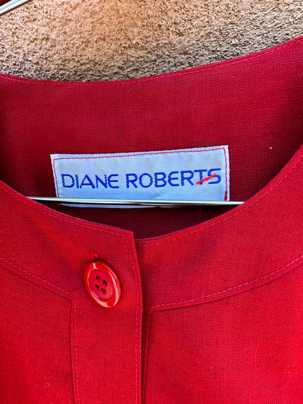 Diane Roberts Flax Blend Dress - 14