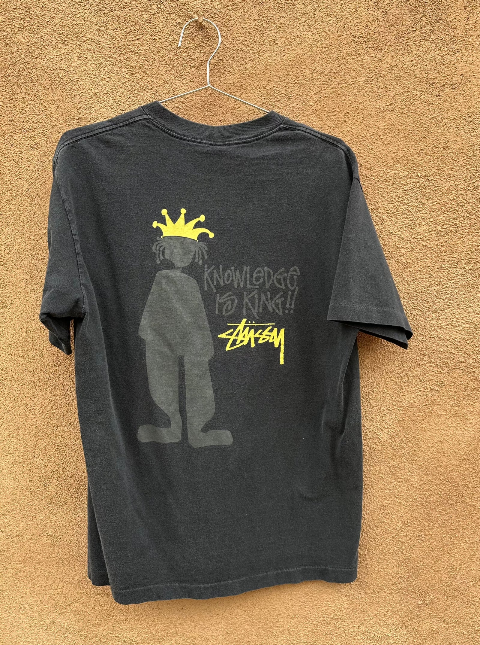 Vintage 90's Stussy Knowledge is King Tee – DESERT MOSS VINTAGE Vintage 90's Stussy Knowledge is King Tee – DESERT MOSS VINTAGE