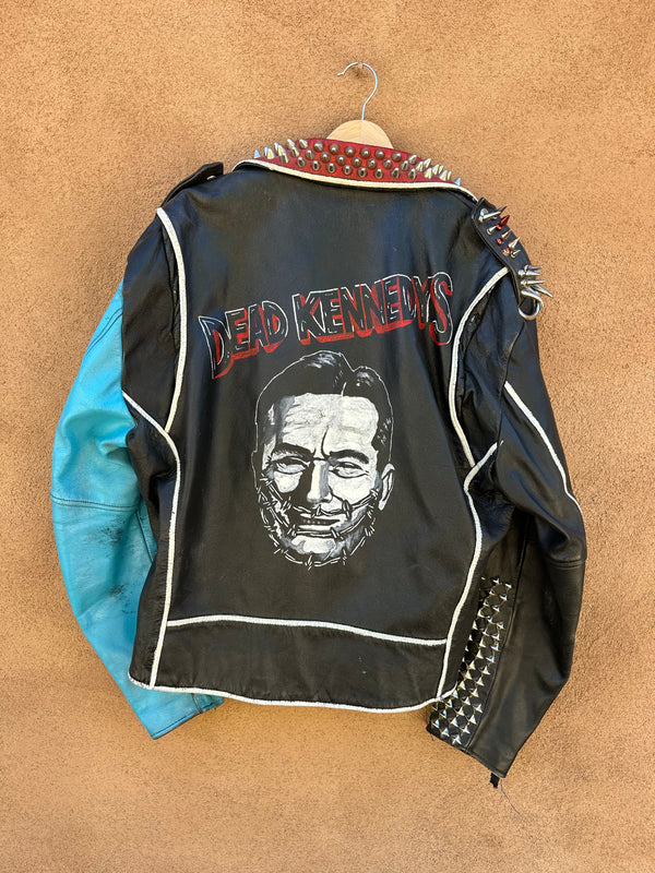 Studded Dead Kennedys Punk Leather Jacket