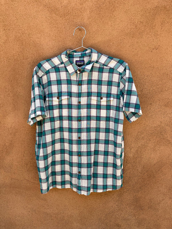 Men's Plaid Patagonia Shirt, 100% Organic Cotton