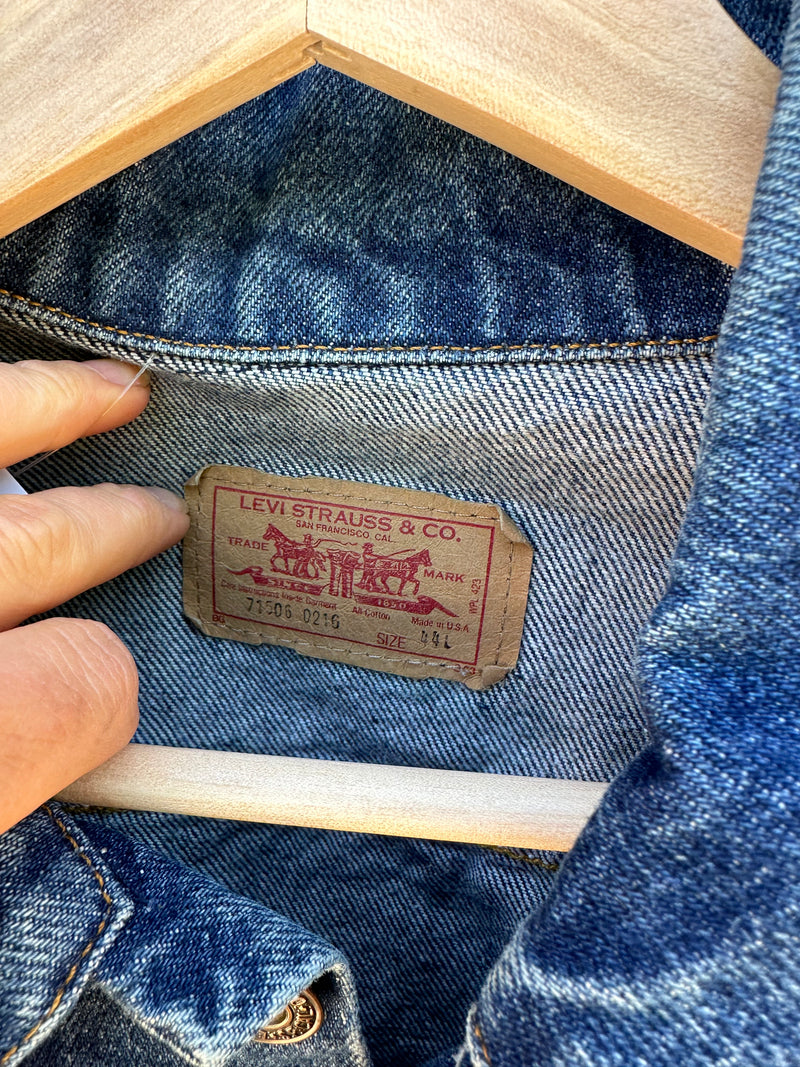 1970's Type III USA Made Trucker Jacket by Levi's 71506-0216