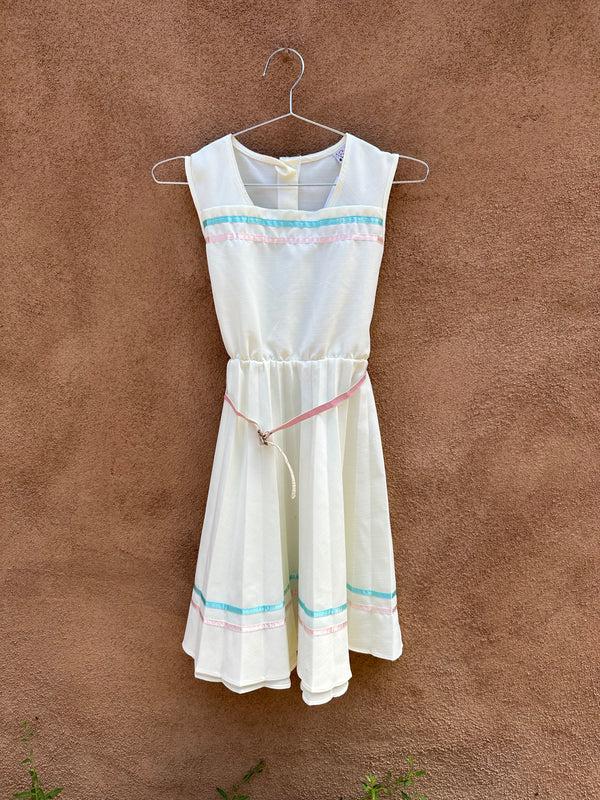 Delta Girl Spring Dress with Ribbon