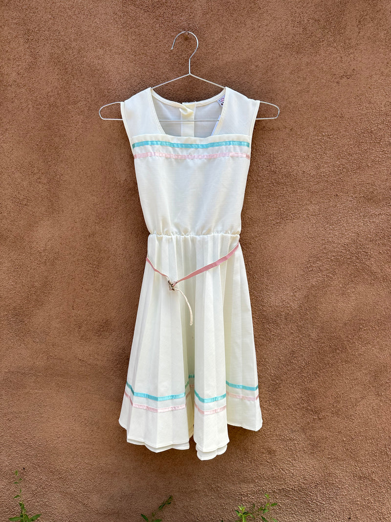 Delta Girl Spring Dress with Ribbon