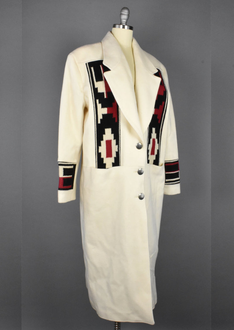 Vintage Southwestern Blanket Coat by Pioneer Wear