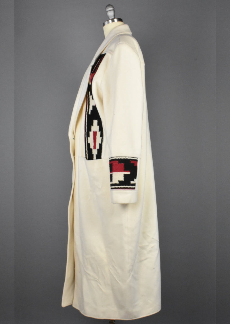 Vintage Southwestern Blanket Coat by Pioneer Wear