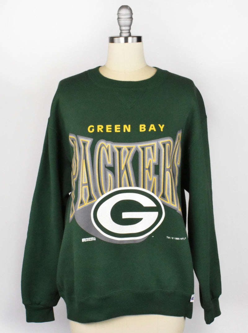 Vintage 90's Green Bay Packers Sweatshirt by Russell Athletic