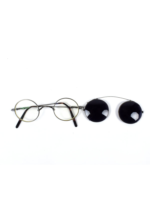 Vintage Rare Matsuda 2869 Detailed Frame Prescription Glasses with Clip Sunglasses