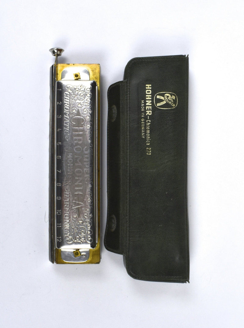 Vintage Horner Chromonica 270 Harmonica in Case, Perfect Condition