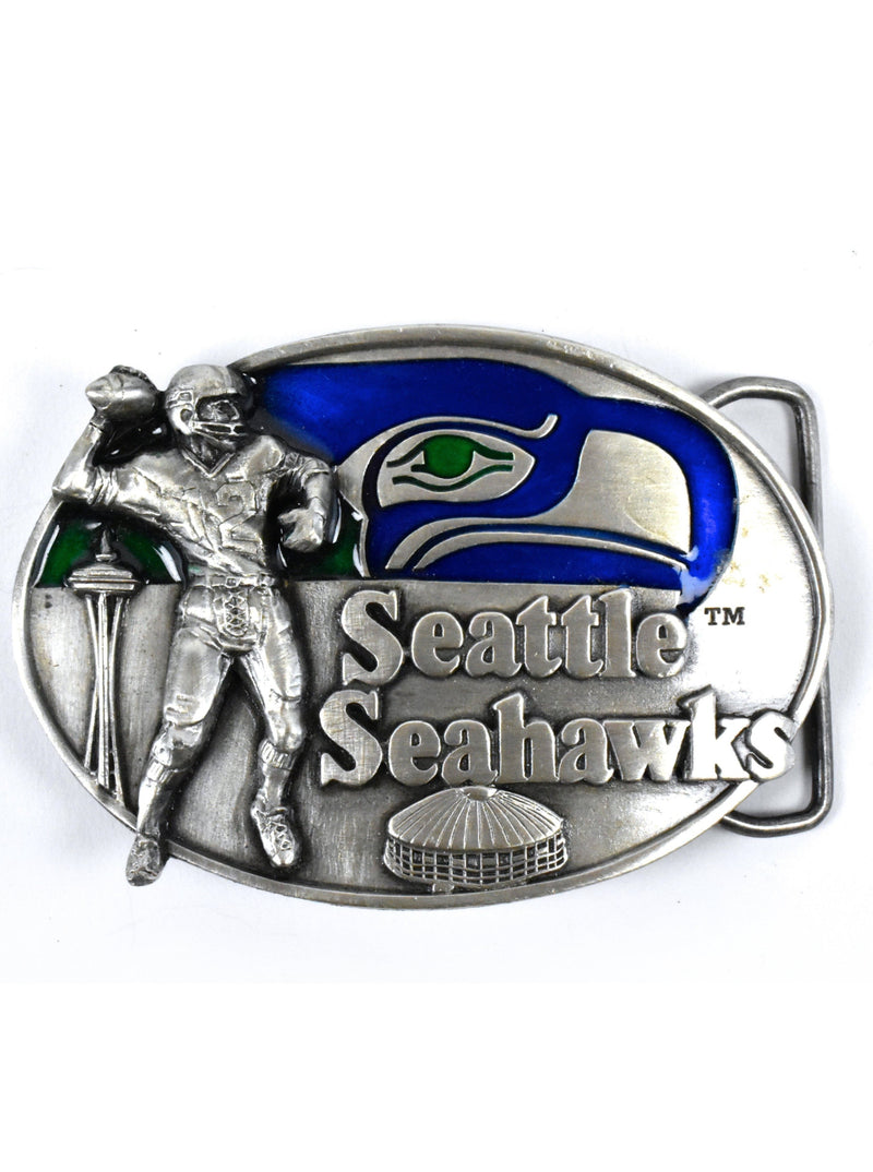 Vintage Limited Edition 1985 Seattle Seahawks Pewter Buckle by Siskiyou Buckle Company