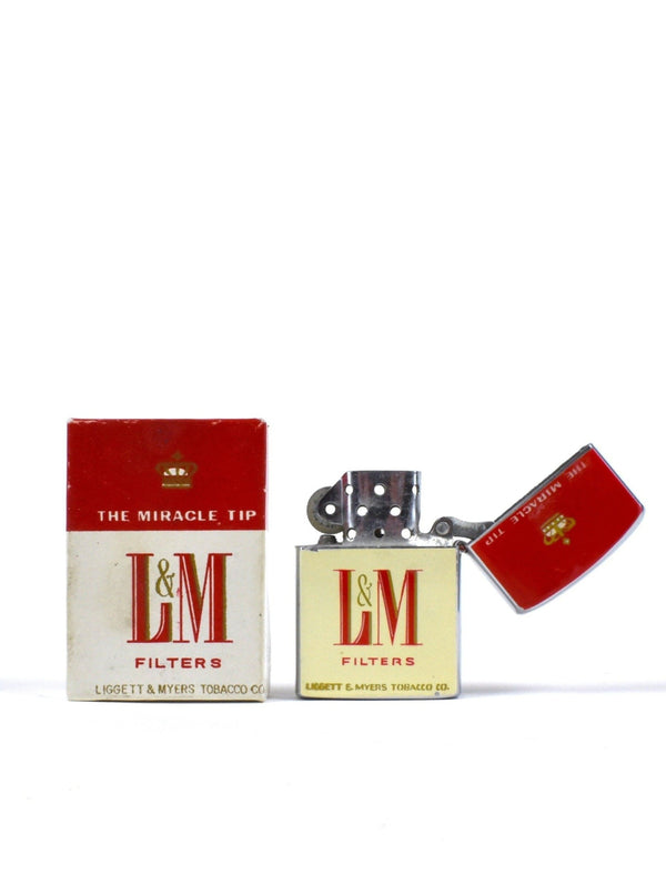 Vintage L & M Cigarette Lighter by Continental in Original Box - Liggett and Meyers Tobacco Company
