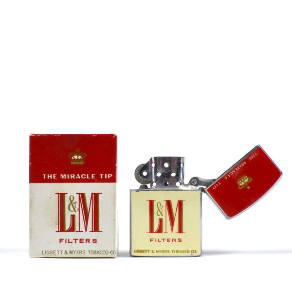 cigarette l Vintage L & M Cigarette Lighter by Continental in Original Box cigarette l Vintage L & M Cigarette Lighter by Continental in Original Box