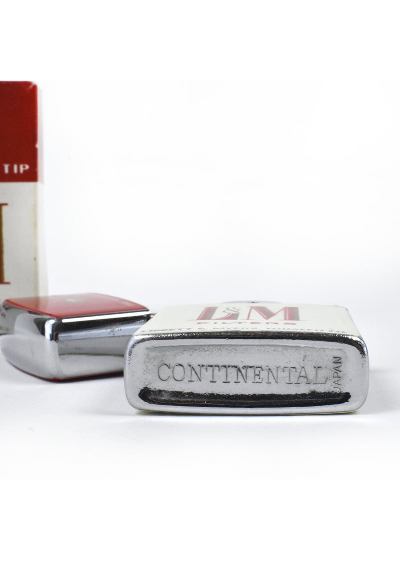 L & M Cigarette Lighter by Continental in Original Box - Liggett and Meyers Tobacco Company
