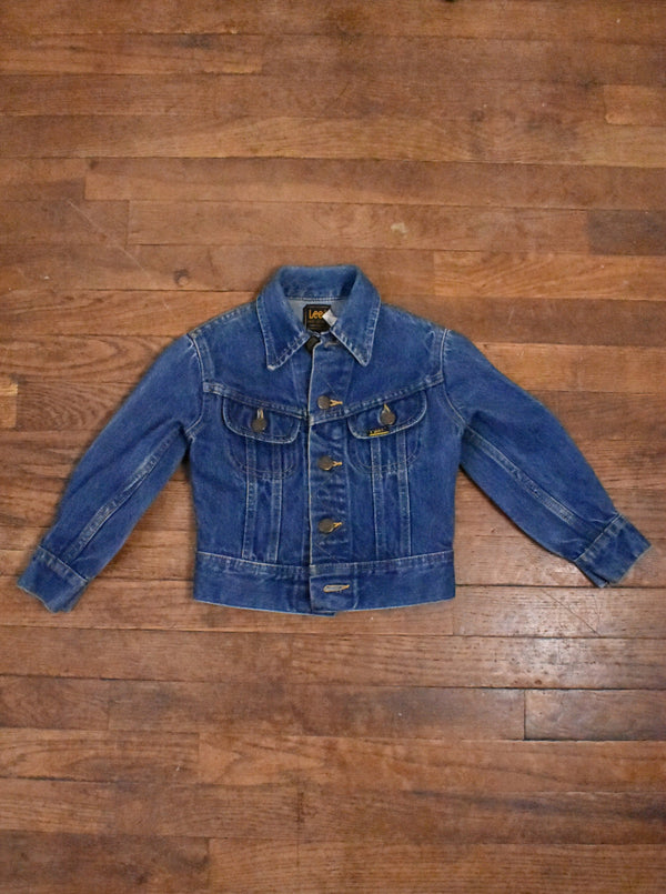 1970's Black Label Lee Kids Denim Jacket