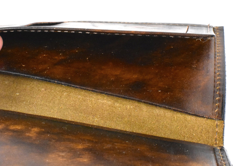 Leather Checkbook with Flying Mallard