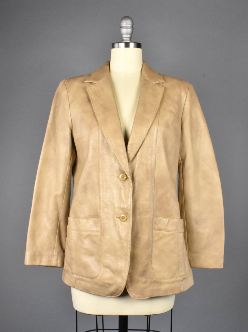Vintage Lady Scully Leather Blazer