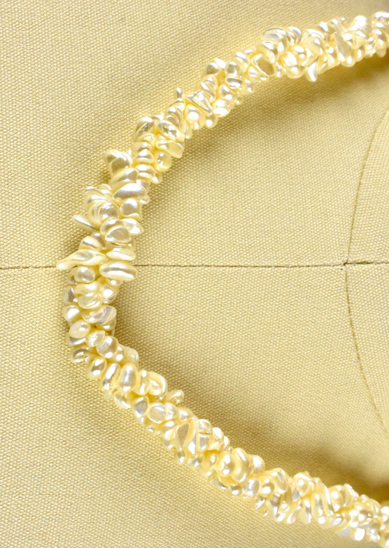 Braided Freshwater Pearl Biwa Multistrand Necklace