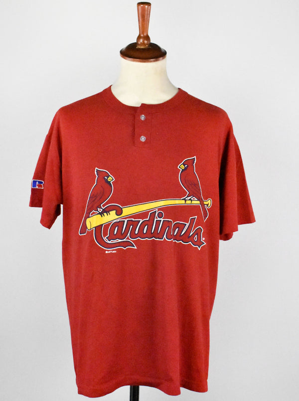 2000 St. Louis Cardinals Henley T-Shirt by Russell Athletic