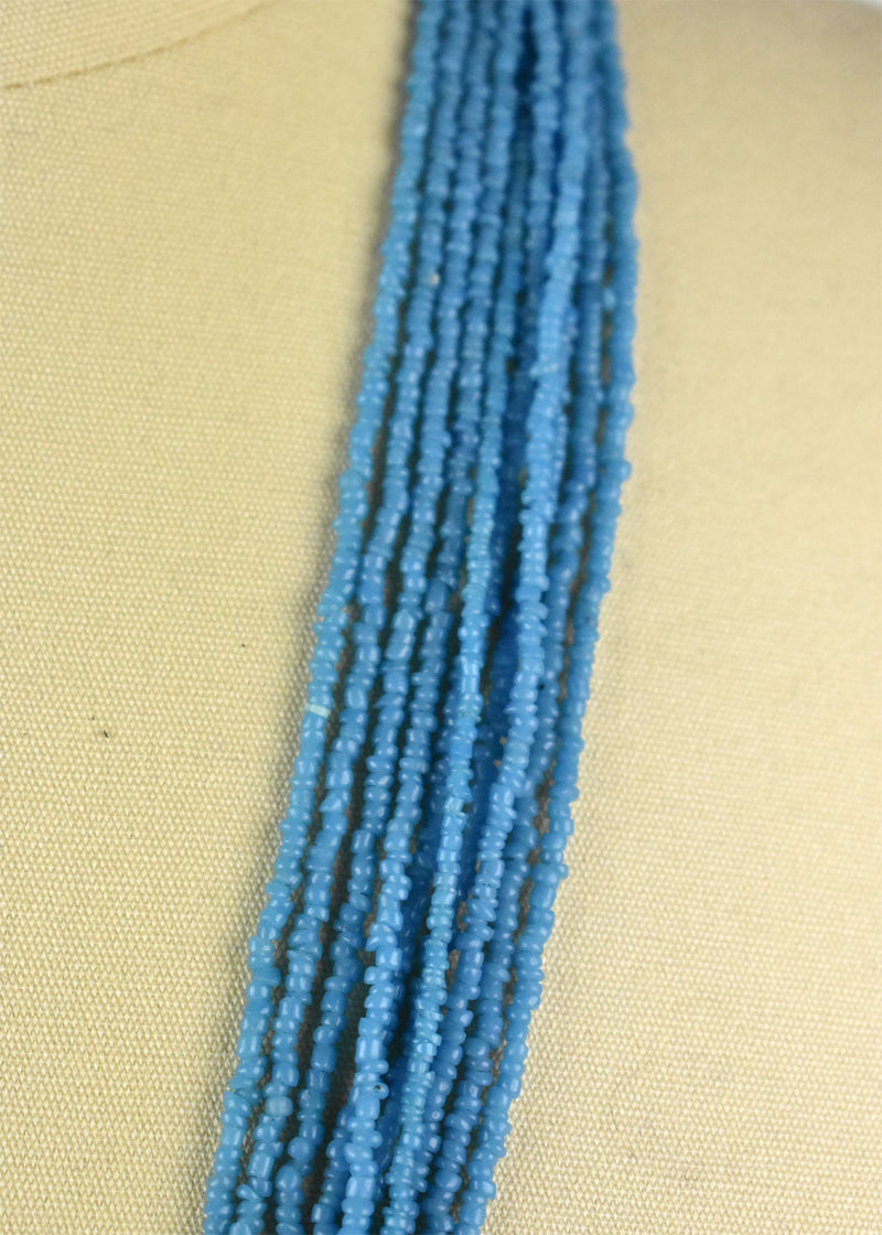 Multi-strand Seed Bead Turquoise Necklace