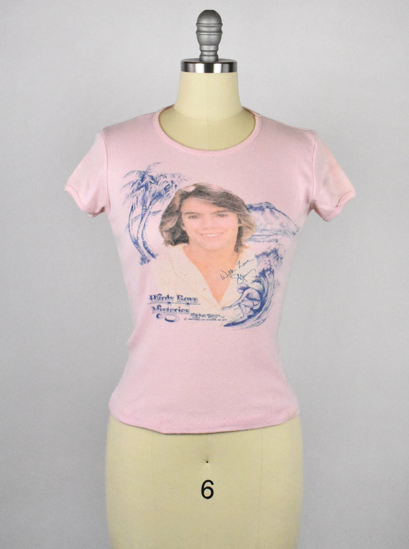 Vintage 1977 Shaun Cassidy Hardy Boys Mysteries T-shirt